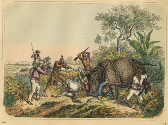 Hunting scene 1863