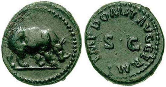 bronze roman coin