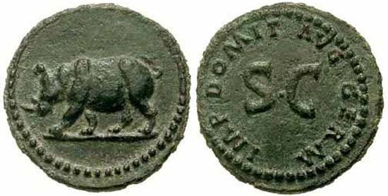 Bronze roman coin