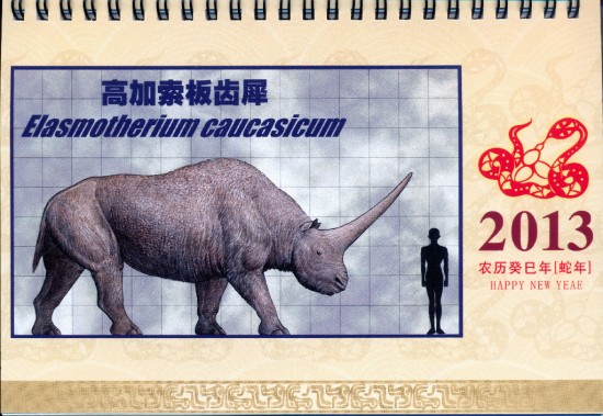 Chinese Rhinoceros calendar