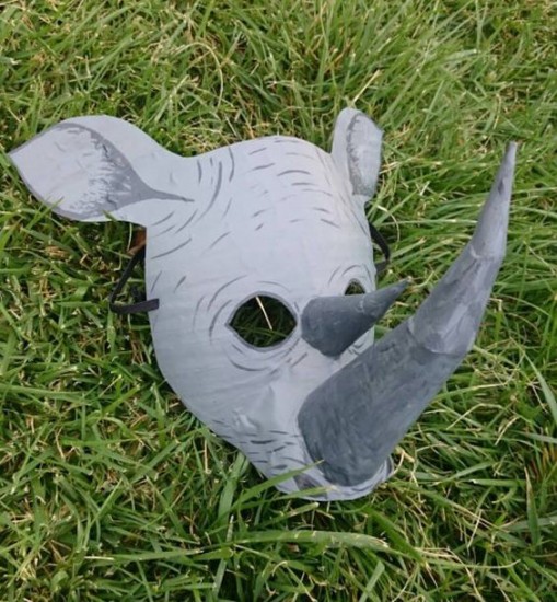 An original rhinoceros masque