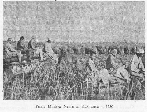 P.M. Nehru in Kaziranga 1956