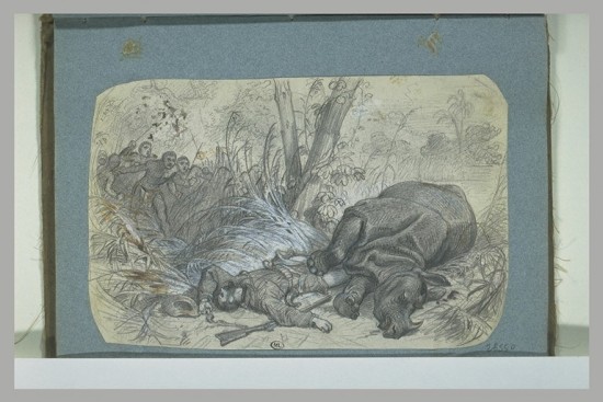 Hunter slain 19th century