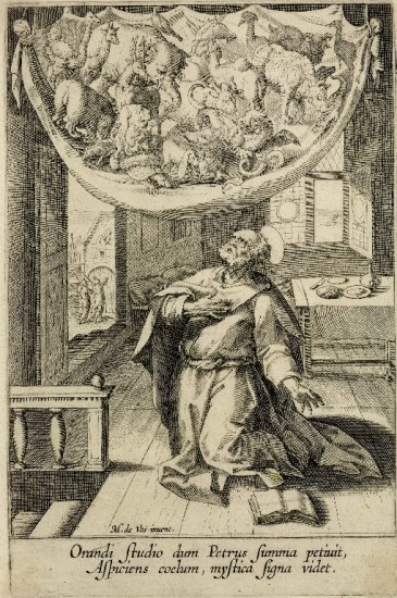 Peter's vision of unclean beasts 1590
