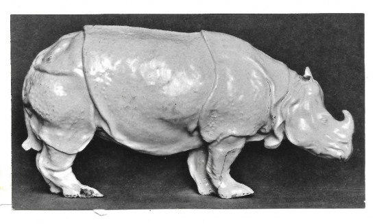 Rhino in white porcellain 1777