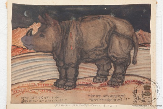 Tagore 1938 Rhinoceros
