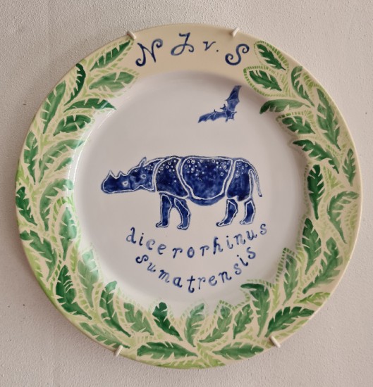 Van Strien - plate with rhino