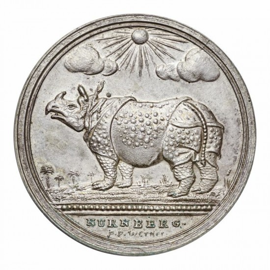 Werner 1748 Clara medal in silver