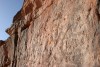 An African rhinoceros engraved on the rock at In Habeter (Uadi Mathendush, Akakus, Fezzan, Libya) 