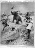 Lassoing a rhino 1910