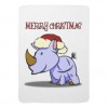 A "Merry Christmas" rhino