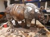 An armored rhinoceros